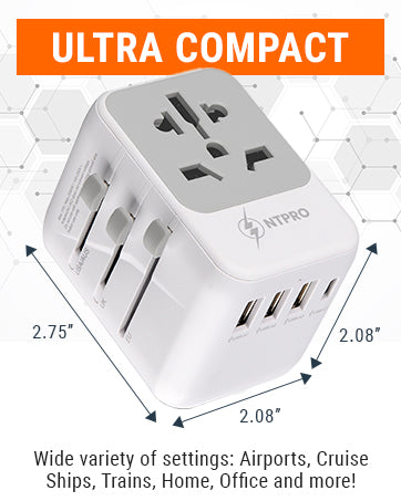 One travel adapter