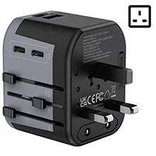 Power adapter compatible with over 200 countries worldwide