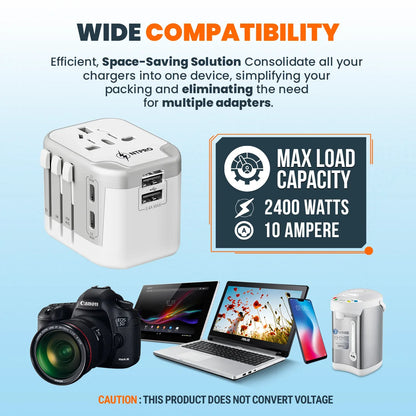 Slide-lock mechanism for switching plug types on travel adapter
